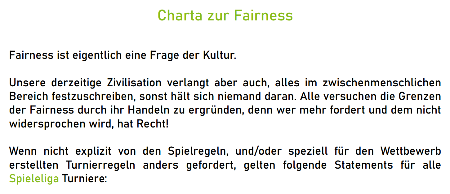 Charta zur Fairness 2024